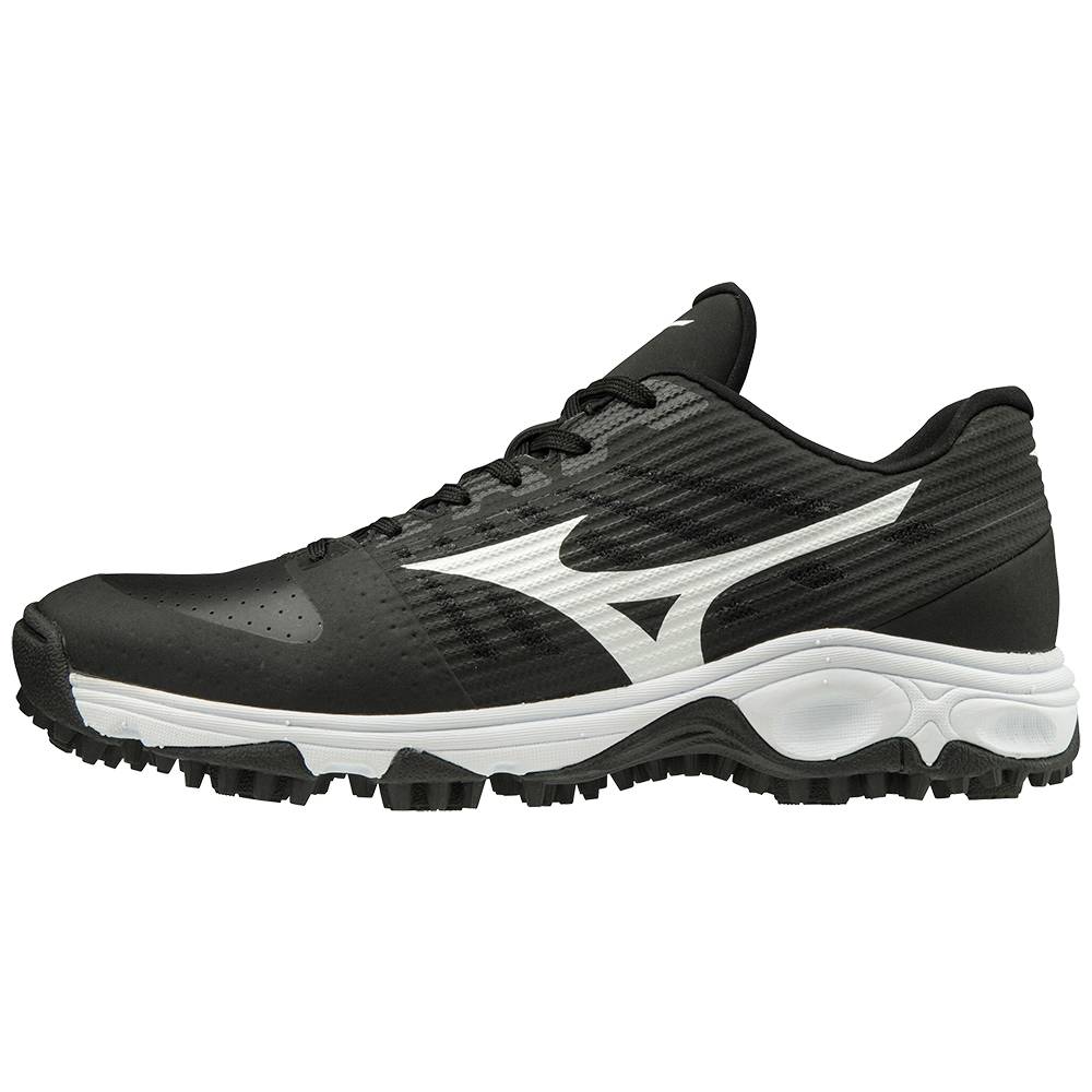 Tenis Baseball Mizuno Ambition All Surface Baixo Turf - Homem - Pretas/Branco - BRJHY8291